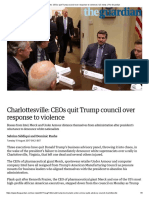 Charlottesville_ CEOs Quit Trump Council Over Response to Violence _ US News _ the Guardian