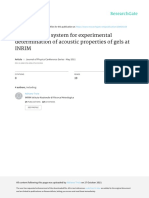 Measurement System For Experimental Determination of Acoustic Properties