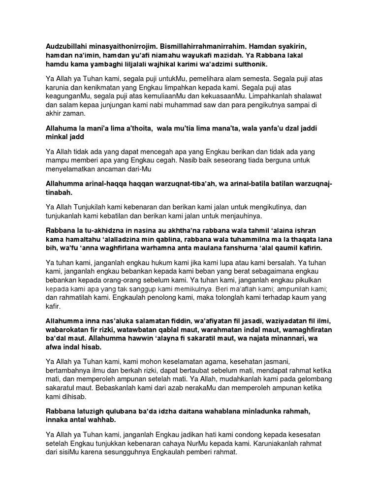 Allahumma Faqqihhu Fiddin Untuk Diri Sendiri