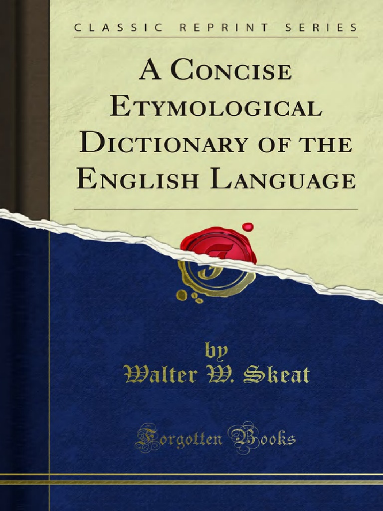 A Concise Etymological Dictionary of the English Language Grammatical Gender