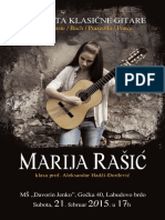 Classical Guitar Concert Marija Rasic 2015