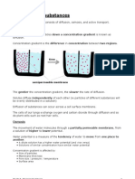 Movement of Substances