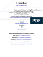 Evaluating the Quality of Italian Local Vocational Training Systems-Towards A
