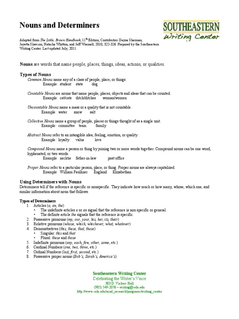 Nouns PDF | PDF