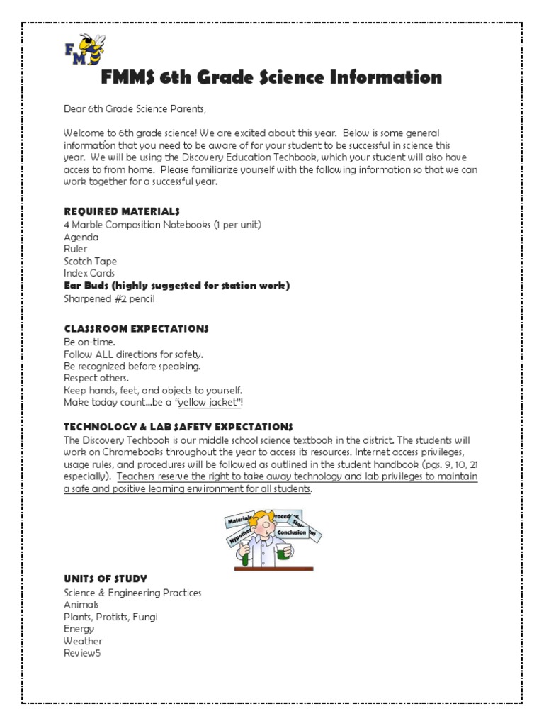 science homework help for 6th grade