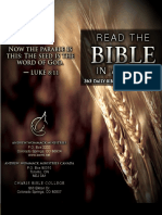 Bible Reading Plan