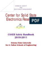 CSSER Safety Handbook Center for Solid State Electronics Research