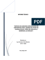 Informe Tecnico Aforo de Agua PDF