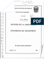 Apuntes de La Asignatura de Fenómenos de Transporte.-Dr. Jesús Rivera Rodríguez