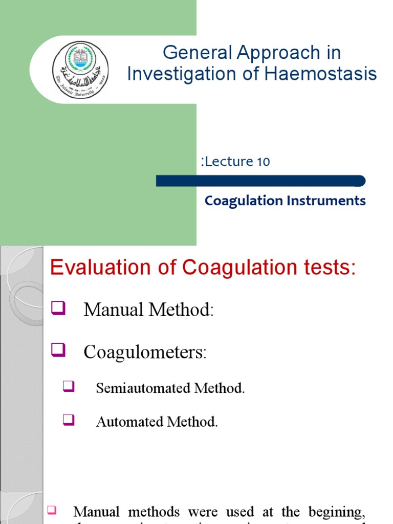 Coagulation Testing Methods and Instruments | PDF | Coagulation | Light