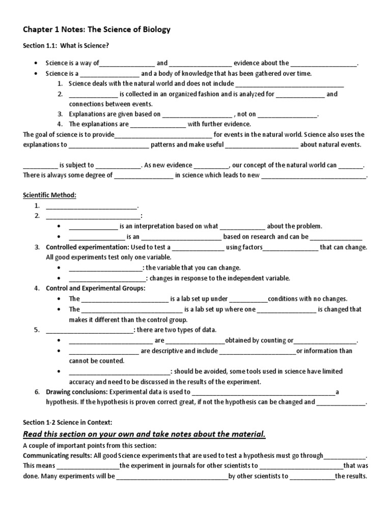 Biology Science Overview and Methods | PDF | Experiment | Life