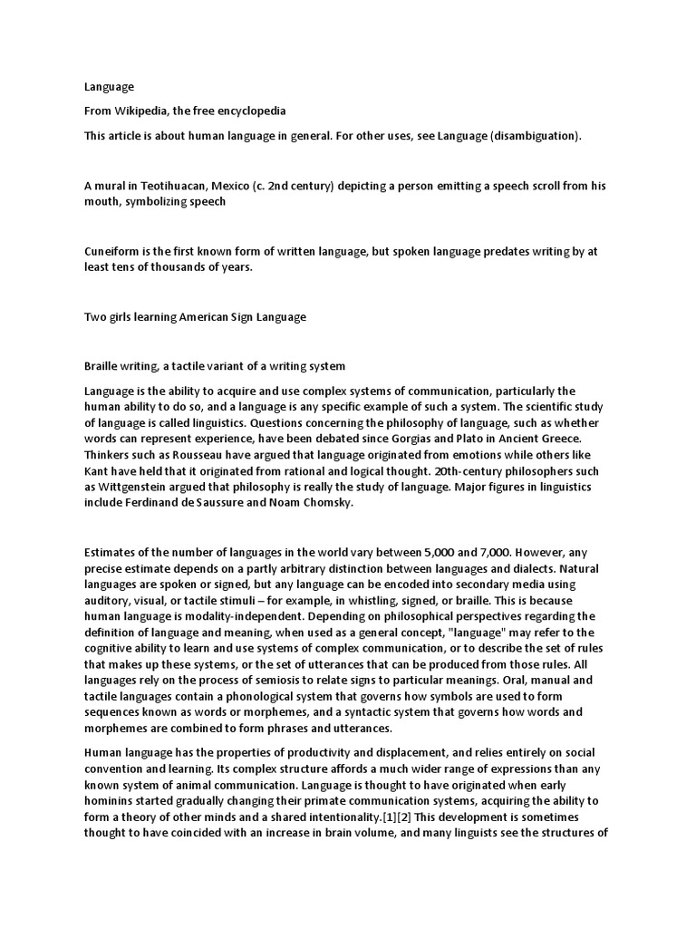 Language 5 | PDF | Linguistics | Human Communication
