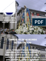 Formação de acolhida de casamento