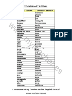 026 Vocabulario Food Drinks