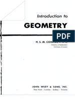 Introduction To Geometry 2ed - Coxeter