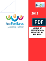 Manual de Organizacion y Funciones de Las RIISS PDF