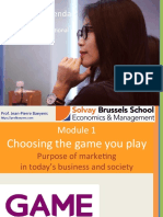 Marketing The CMO Agenda JPB Module1 Choosing The Game Jan 2017 PDF