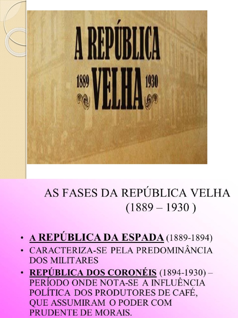 Presidentes Da República Velha | Política | Brasil