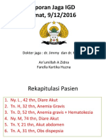 Laporan Jaga IGD 6 Januari 20017