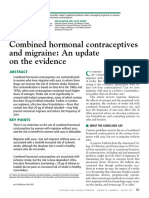 Combined Hormonal Contraceptives and Migraine - An Update On The Evidence