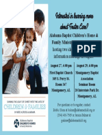Foster Care Informational Meeting Flyer 2017