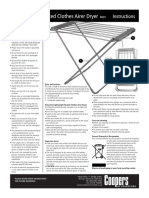 Lightweight Heated Clothes Airer Dryer: Instructions