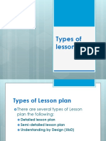 Types of Lesson Plan