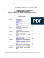 Règlement D'application de L'accord Portant Révision de L'accord de Bangui 1977