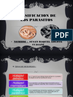 CLASIFICACION DE LOS PARASITOS (Dc ARIEL).pptx