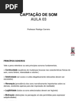 Captacao de Som - Estetica Sonora - Voz, Ruidos, Musica