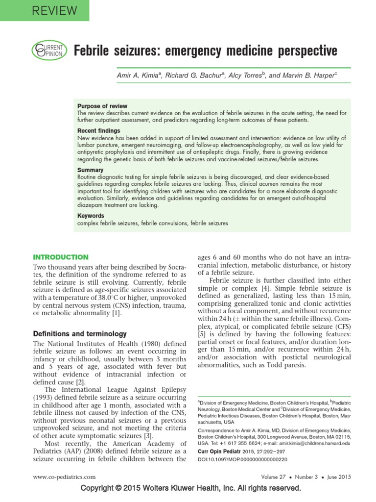 Febrile seizure definition image
