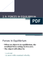 2.9: Forces in Equilibrium