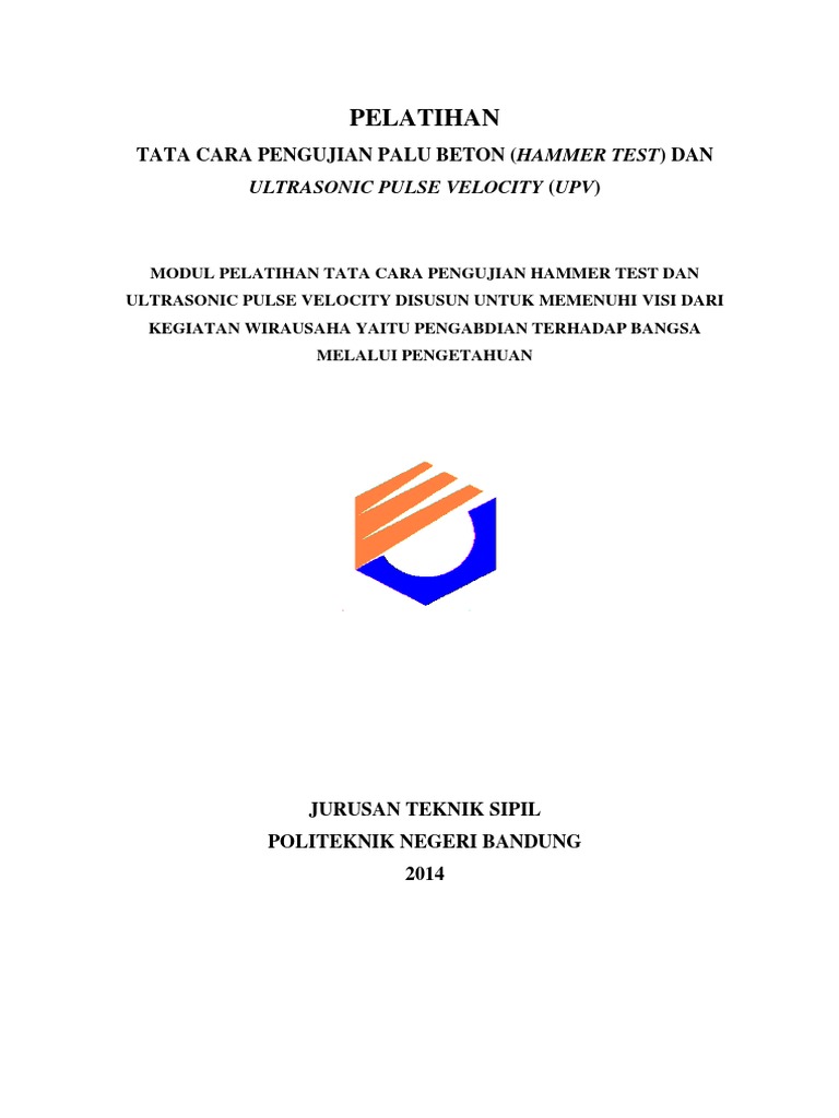 Modul Hammer Test Dan Ultrasonic Pulse Velocity PDF | PDF