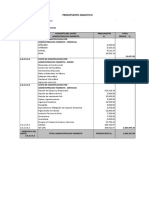 Presupuesto Analitico - Los Olivos