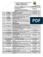 Academic Calendar 2017-18