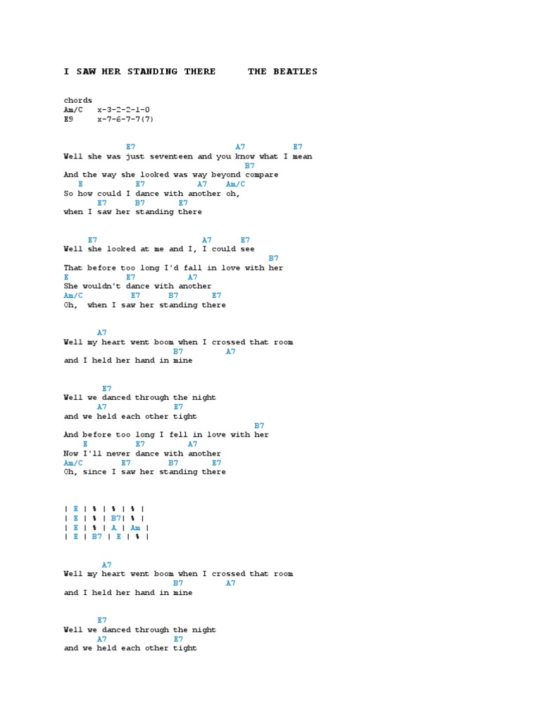 Beatles Song Structure Songs