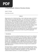 A Steganography Intrusion Detection System