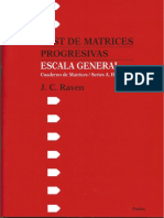 Raven - Cuaderno de Matrices - Escala General