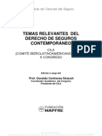 Temas Relevantes Del Derecho de Seguros Contemporaneo CILA-129 PDF