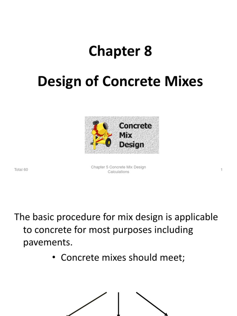 8 Mix design calculations.pdf Concrete Normal Distribution