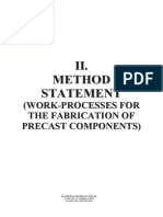 Method of Statements - Precast Wall