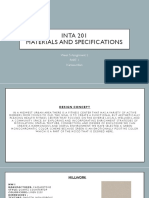 INTA 201 Materials and Specifications: Week 5 Assignment 2 Karissa Allen