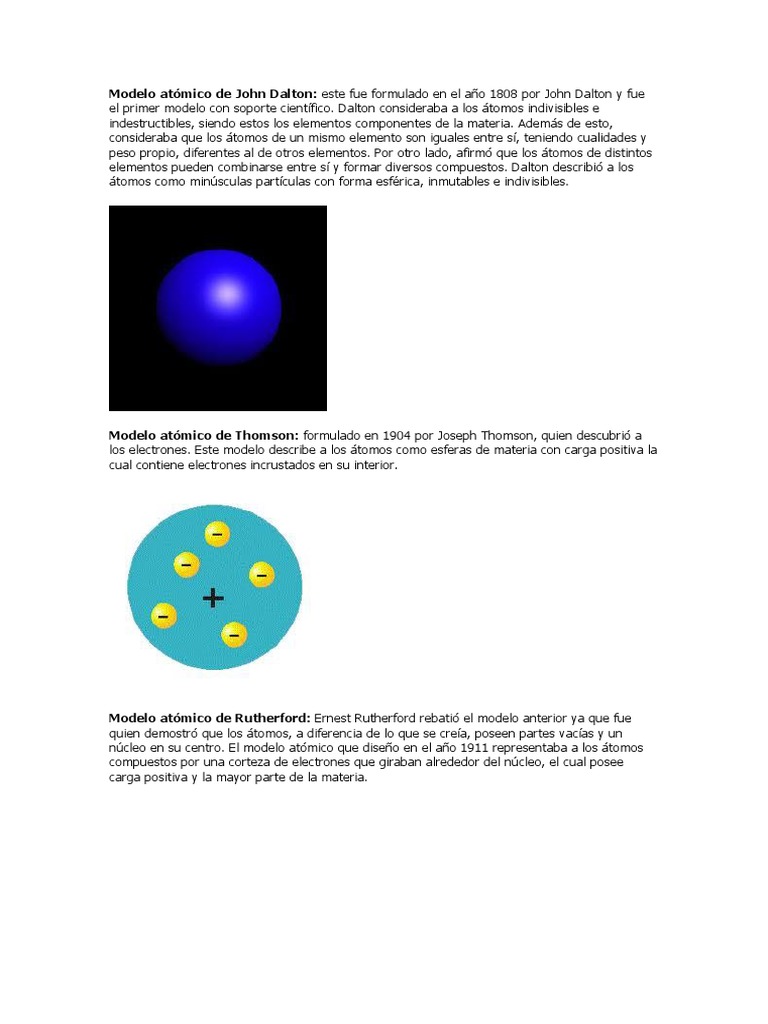 Modelo Atómico de John Dalton | PDF