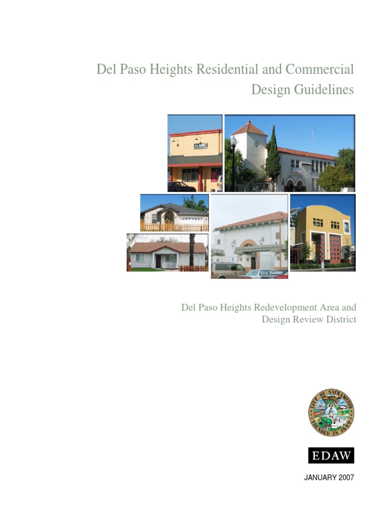 Del Paso Heights Design Guidelines PDF Garage (Residential) Design
