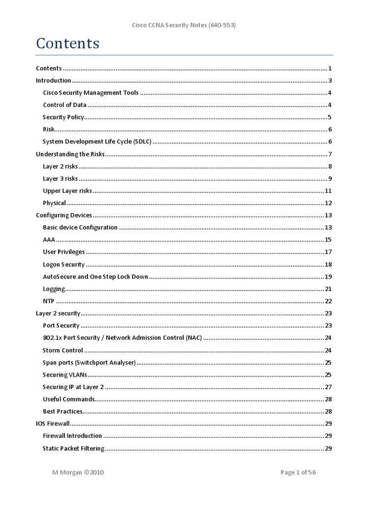 Cisco Ccna Security Note Pdf
