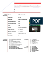 Datasheet (Ntt-101 M8) GPS/ GSM Tracking Device: Naxertech