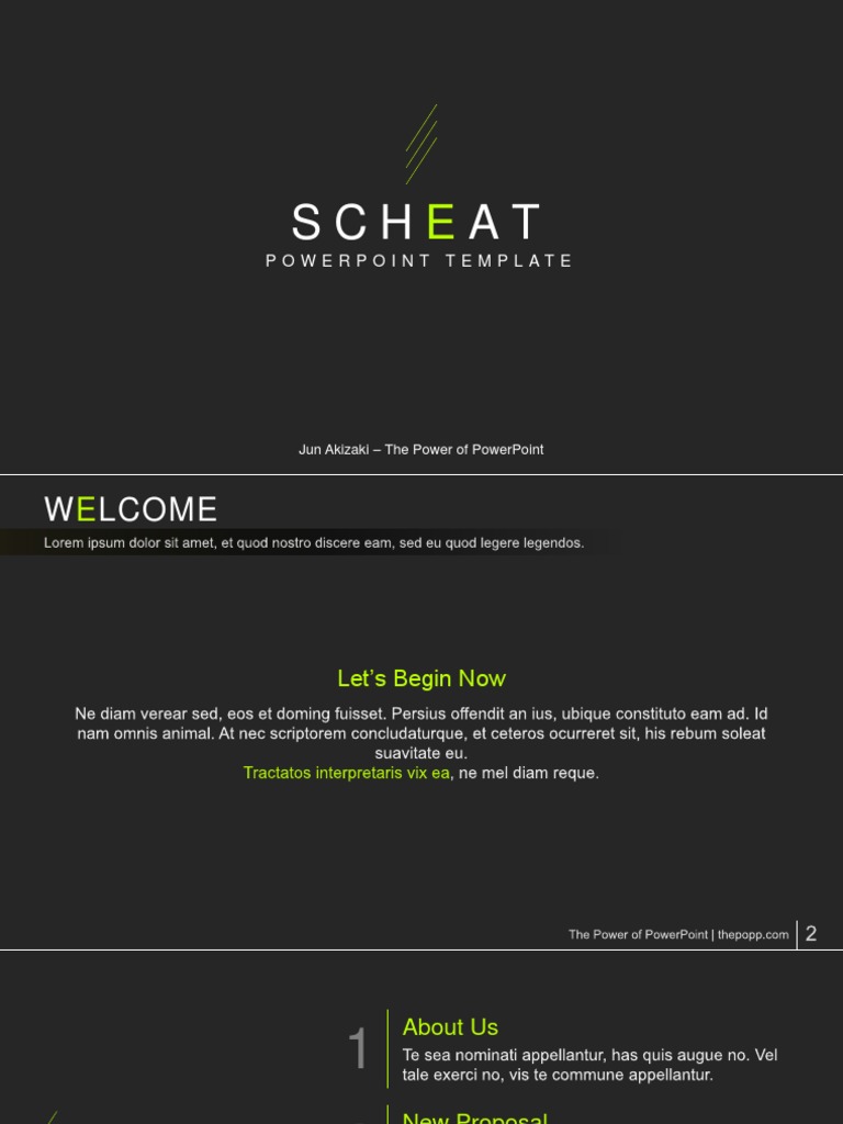 Scheat PowerPoint Template Overview | PDF | Computing | Digital Technology