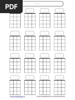 Blank Ukulele Chord Sheet