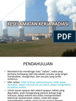 Keselamatan Kerja Radiasi