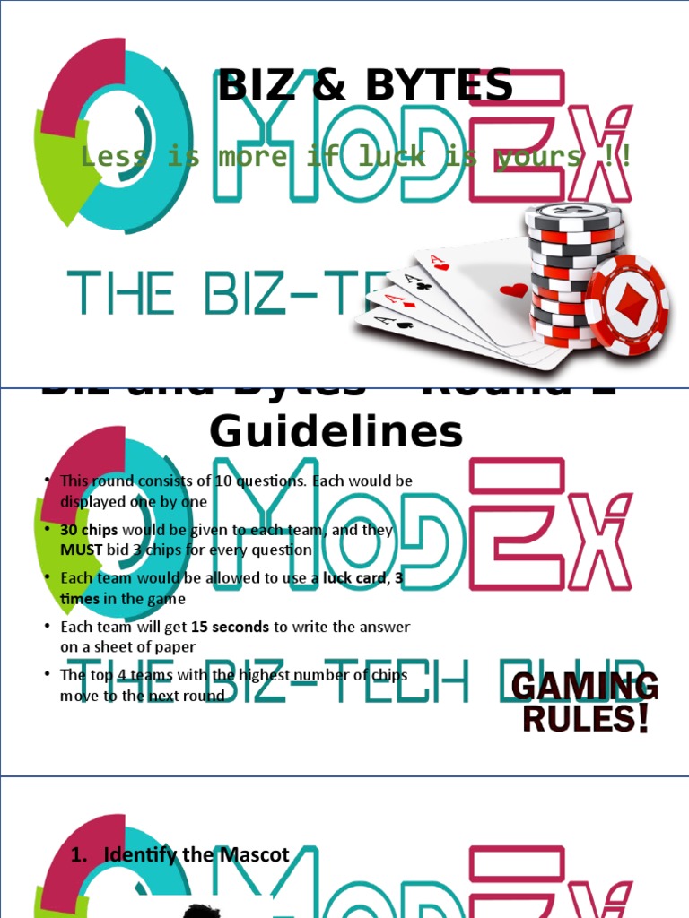Biz & Bytes: Less Is More If Luck Is Yours !! | PDF | Games & Activities